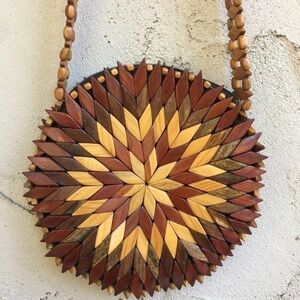 Round Handcrafted Crossbody Bag